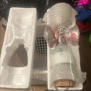 Elegant Silver and White Lantern